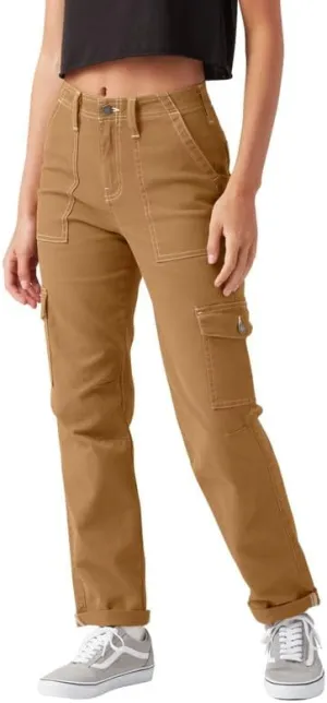 Dickies Women's Skinny Fit Cuffed Cargo Pants