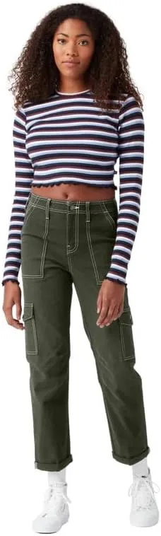 Dickies Women's Skinny Fit Cuffed Cargo Pants