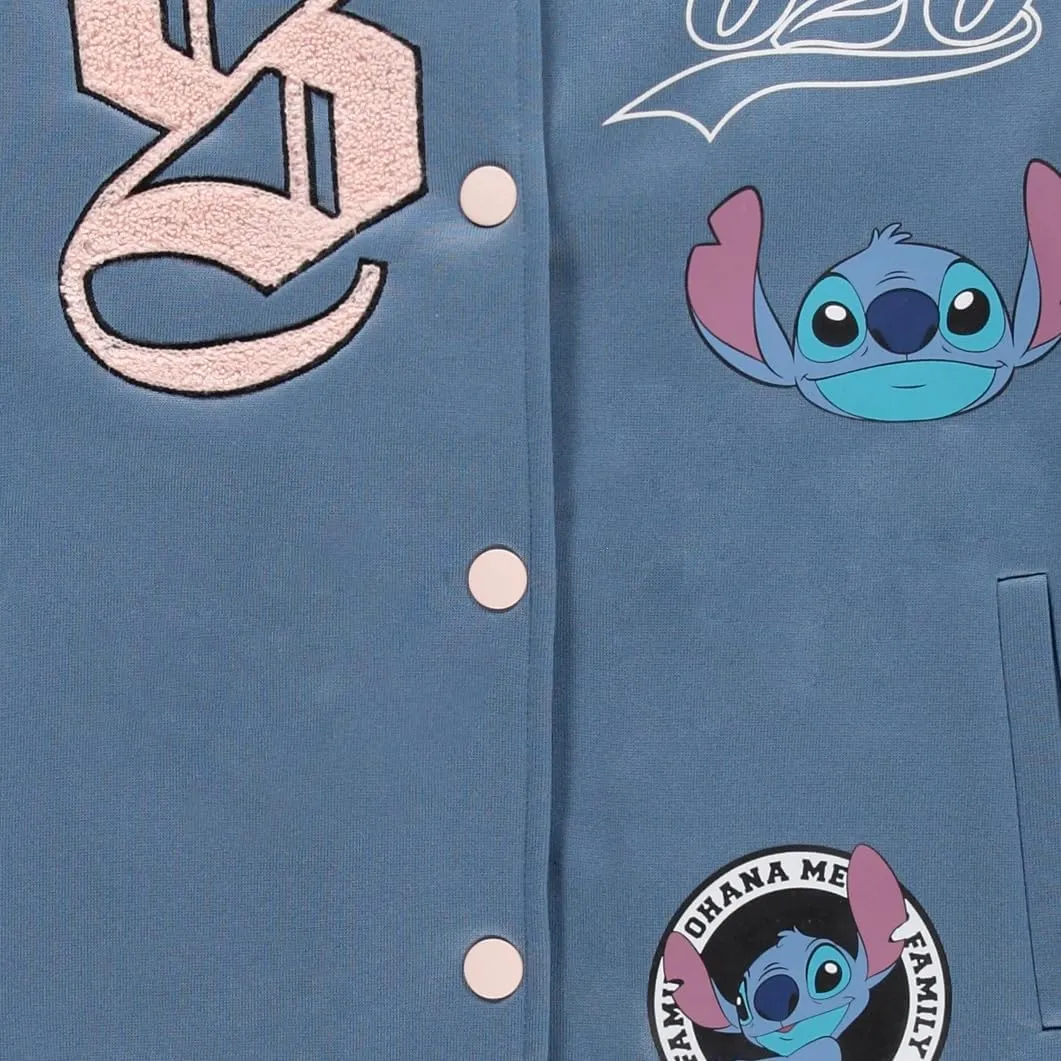 Disney Ladies Lilo and Stitch Bomber Jacket - Ladies Classic Lilo and Stitch Authentic Bomber Jacket