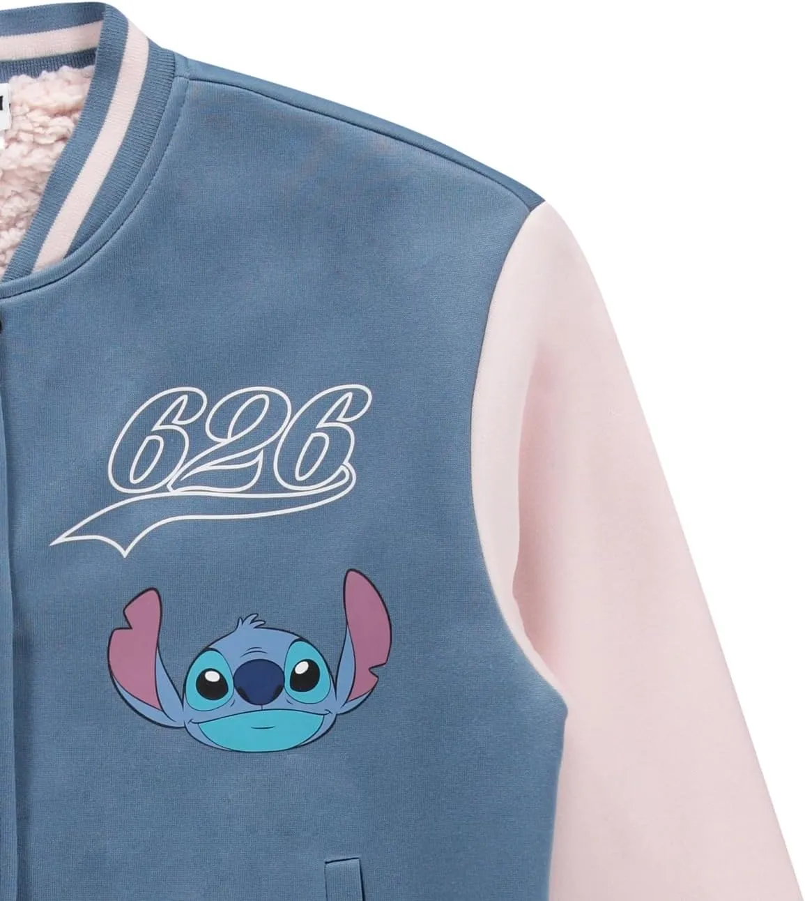 Disney Ladies Lilo and Stitch Bomber Jacket - Ladies Classic Lilo and Stitch Authentic Bomber Jacket