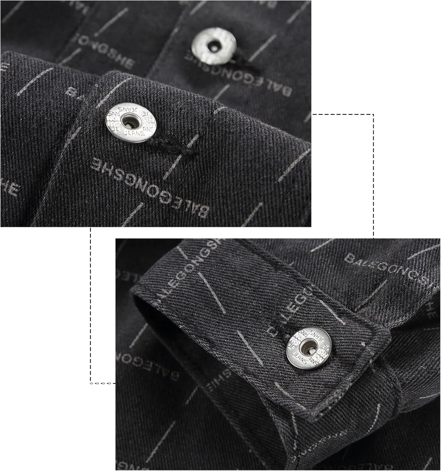 DOSLAVIDA Men's Denim Jacket Classic Trucker Jean Coat Lightweight Casual Wash Distressed Outwear Tops