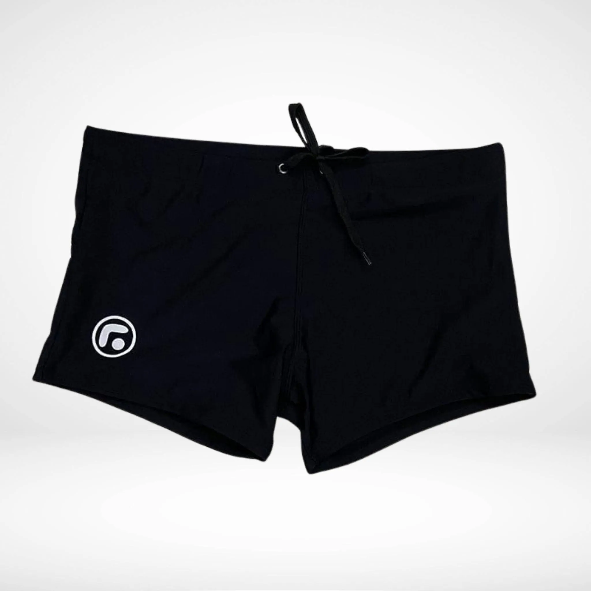 Drawstring Square Cut Swim Trunks