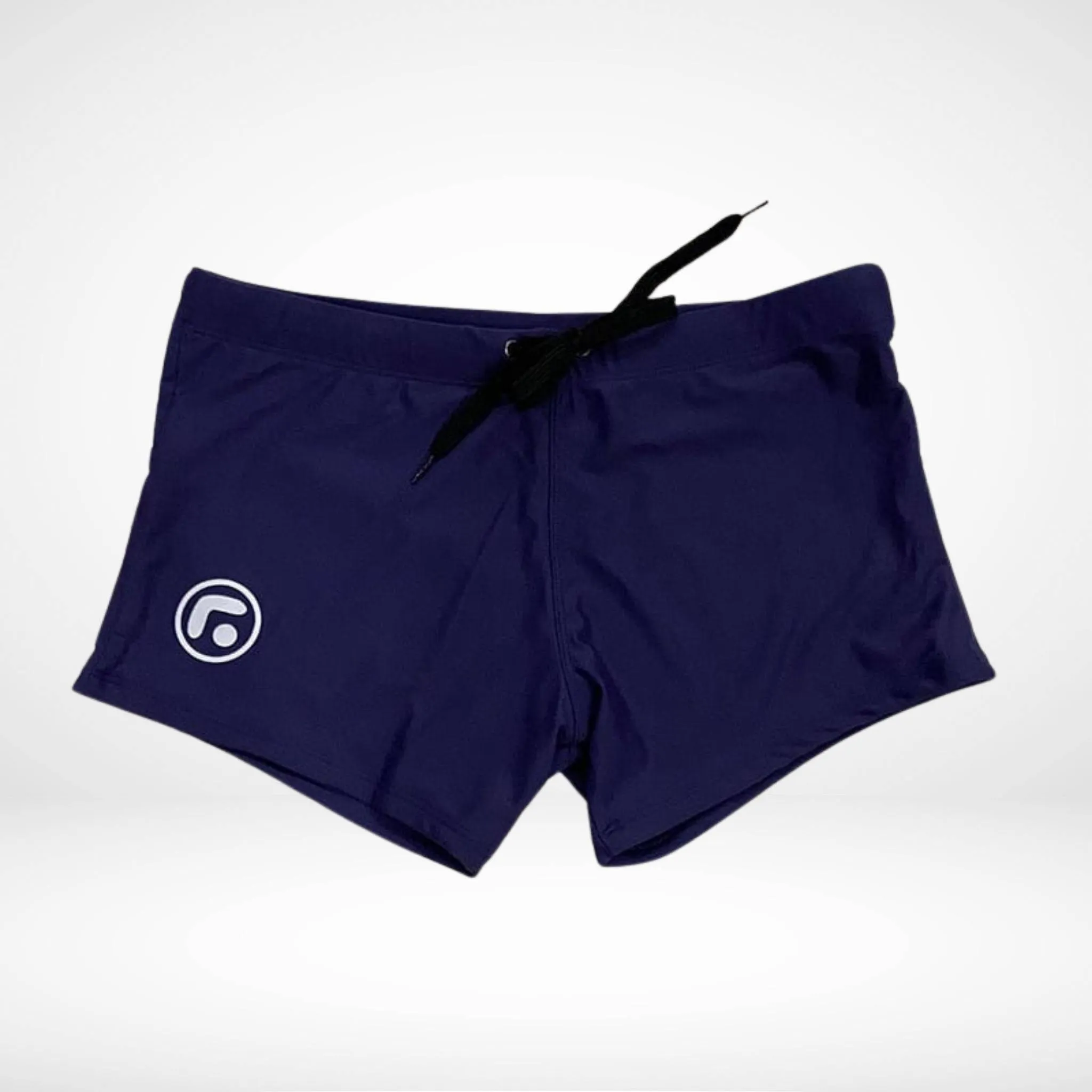 Drawstring Square Cut Swim Trunks