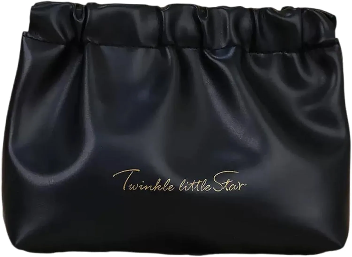 Drawstring Velvet Makeup Bag with Water-Resistant Interior: Cosmetic/Travel/Toiletry/Beauty Makeup