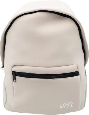 DRFT Neoprene Water Resistant Lightweight Backpack for Travel, Beach, and Sport (White)