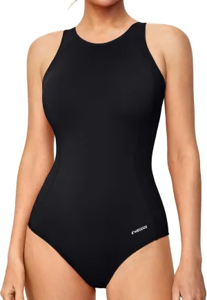Ewedoos Athletic Swimsuit for Women Adjustable Strap One Piece Swimsuit Racerback Bathing Suit for Women Tummy Control