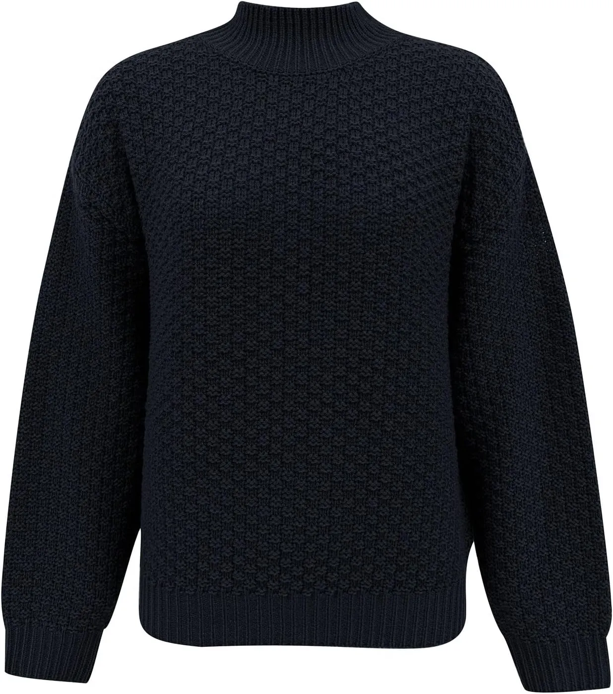 Fall Sweaters for Women Chunky Knit Turtleneck Solid Color Long Sleeve Casual Lightweight Soft Sweaters Tops