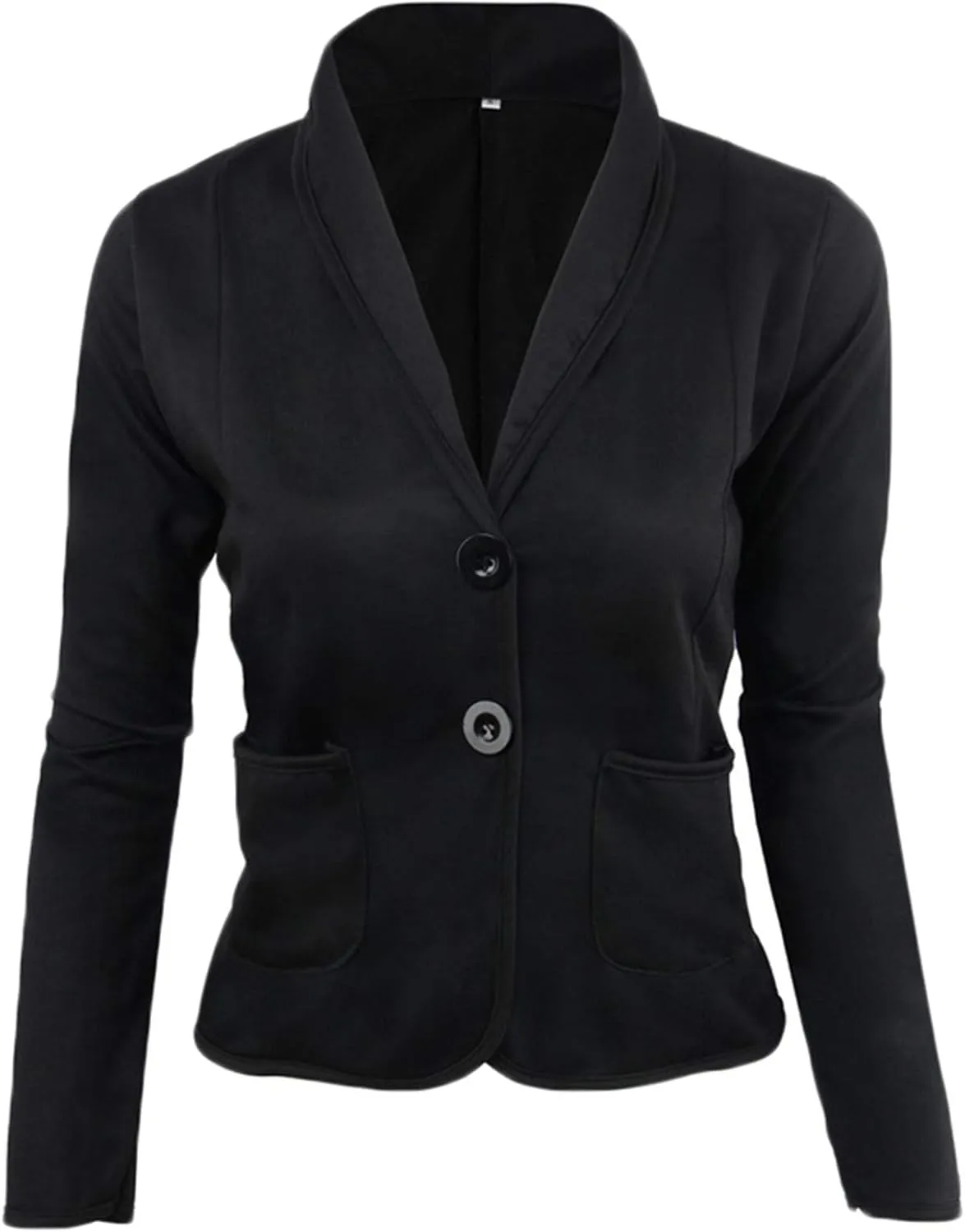 Fashion Women's Casual Long Sleeve Lapel Button Slim Coat Work Office Blazer Jacket Lightweight Outwear