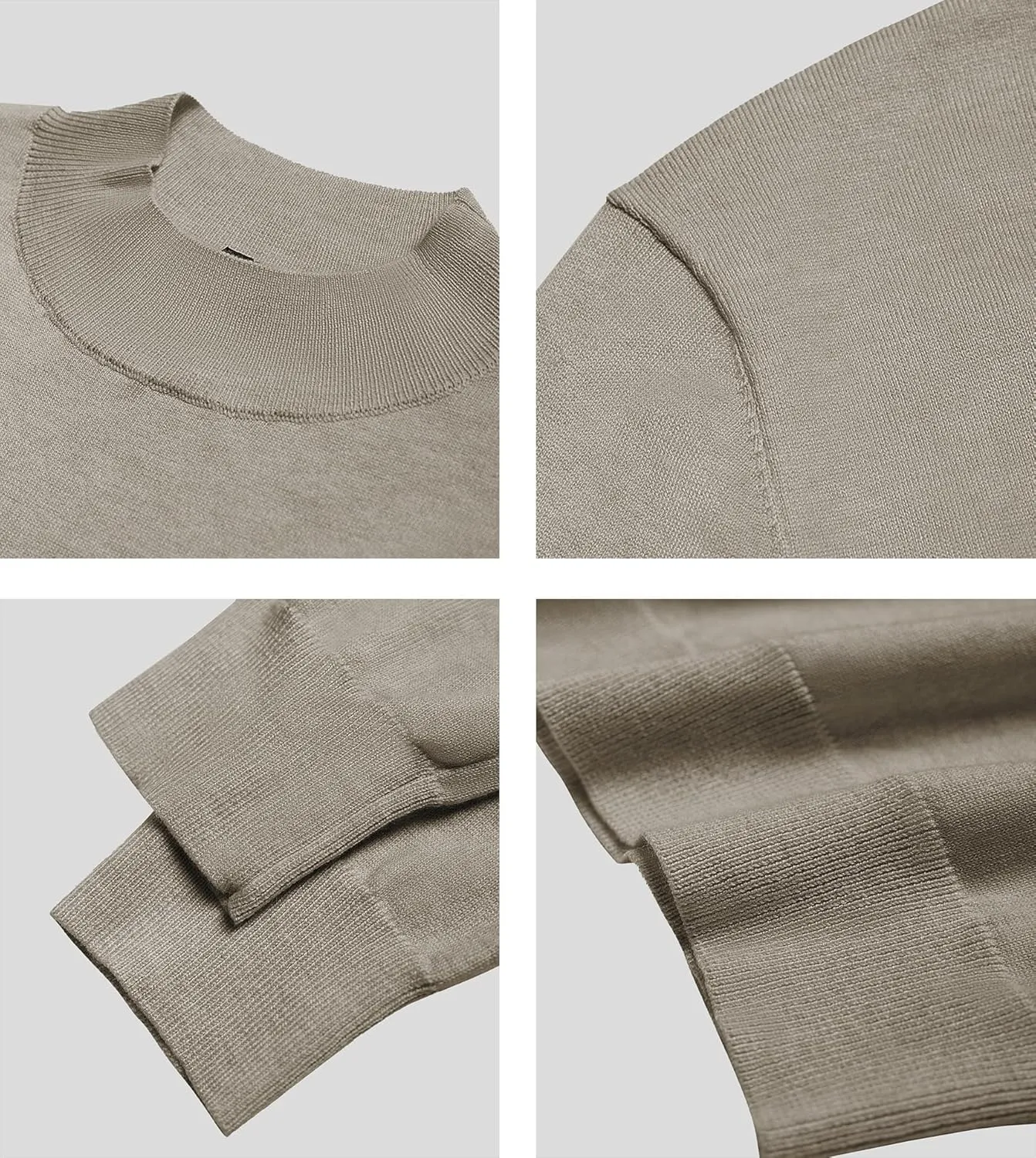 Fioboc Men's Crewneck Sweater Casual Pullover Sweater Slim Fit Lightweight Long Sleeve Knit Sweater S-4XL