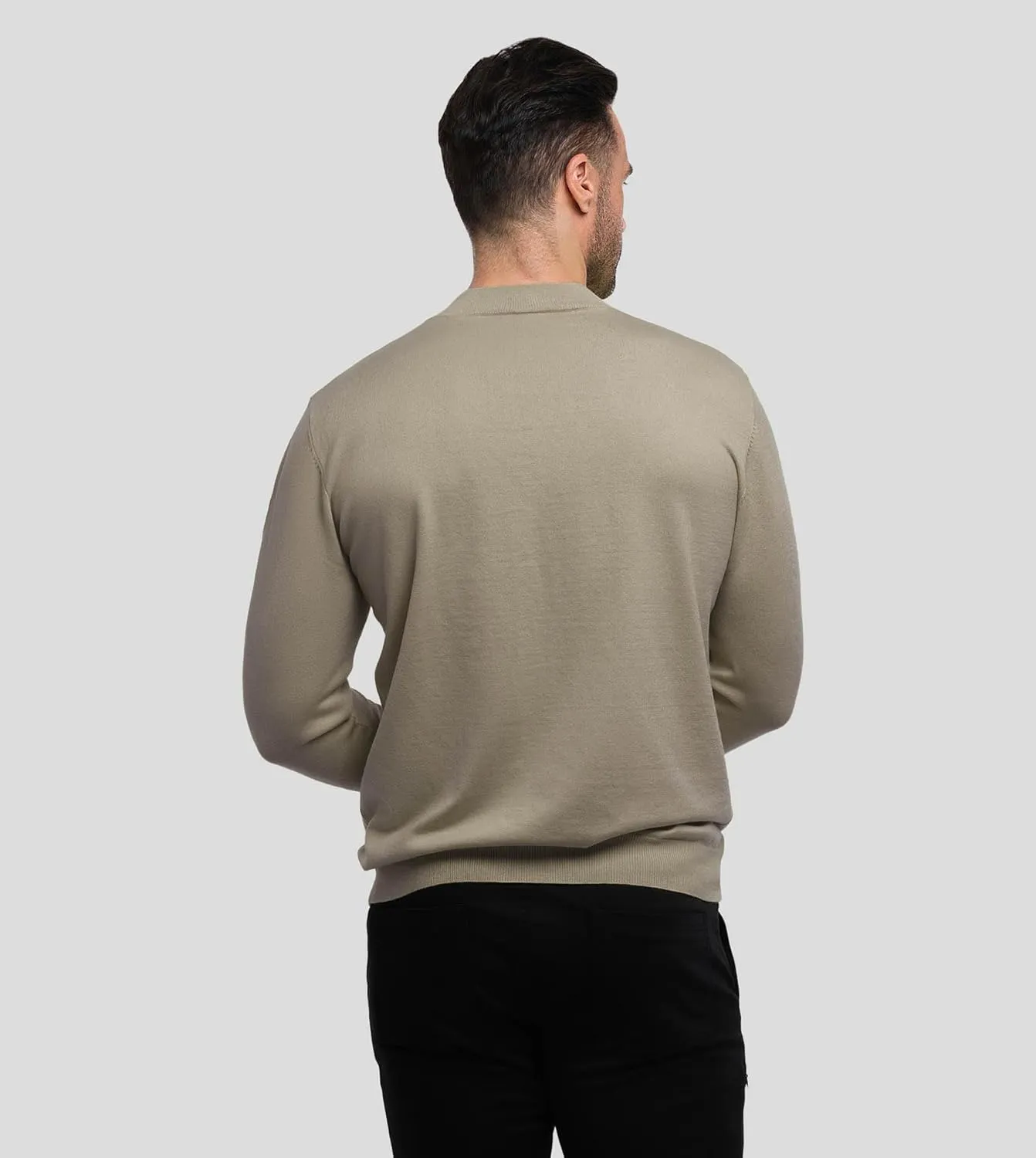 Fioboc Men's Crewneck Sweater Casual Pullover Sweater Slim Fit Lightweight Long Sleeve Knit Sweater S-4XL