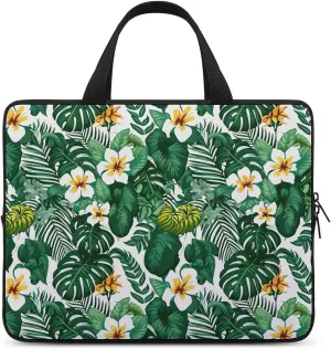 Floral Pattern Laptop Bag Water-resistant Laptop Sleeve Handle Notebook Computer Case Briefcase
