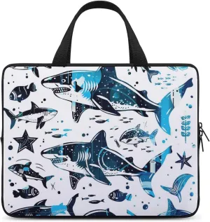 Floral Pattern Laptop Bag Water-resistant Laptop Sleeve Handle Notebook Computer Case Briefcase