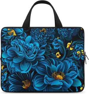 Floral Pattern Laptop Bag Water-resistant Laptop Sleeve Handle Notebook Computer Case Briefcase