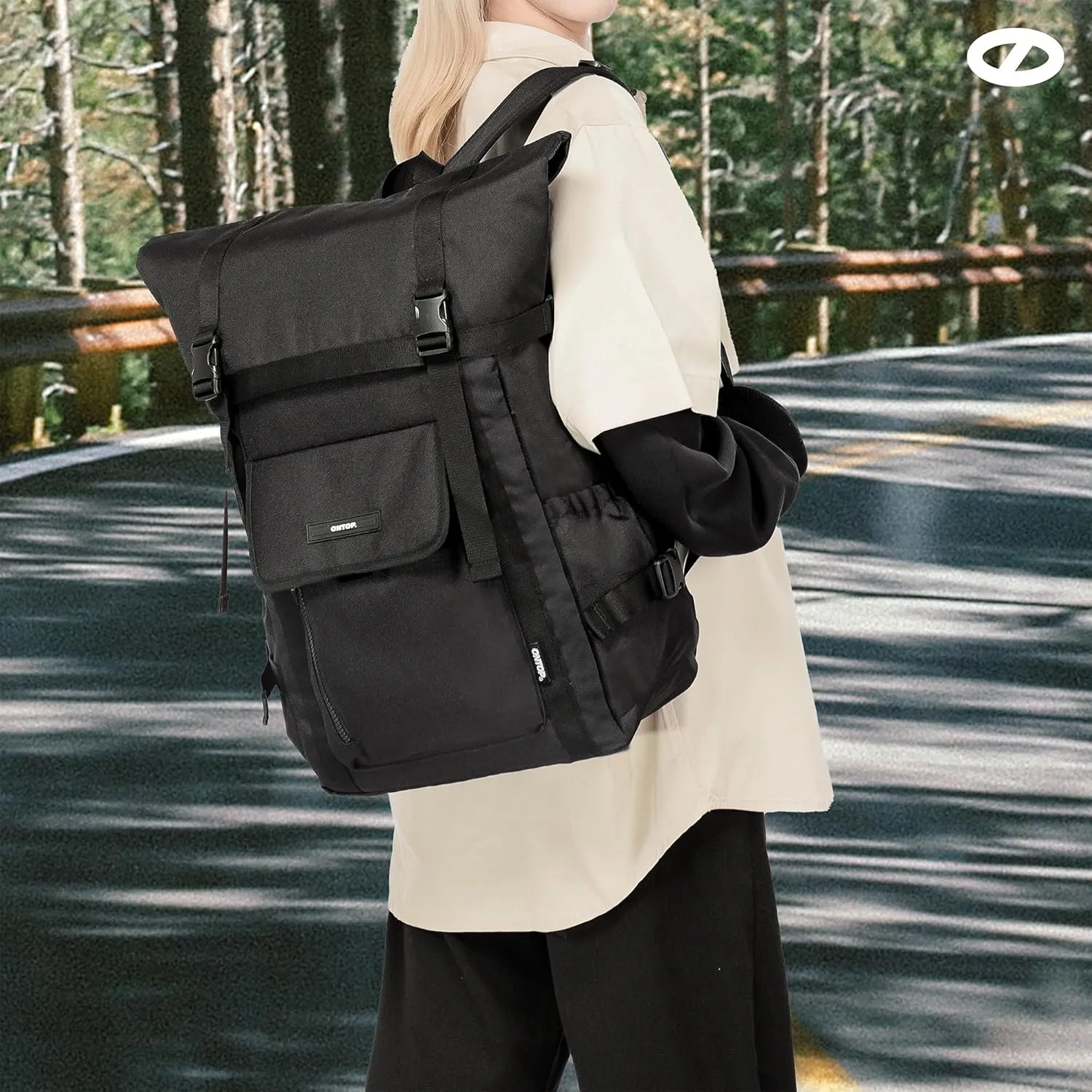 Fold Backpack Laptop 15.6in Ultra Lightweight Water Resistant Travel Bookbag