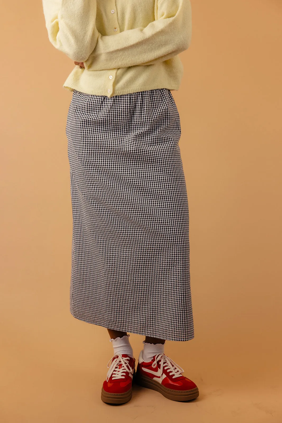 For The Better Gingham Skirt