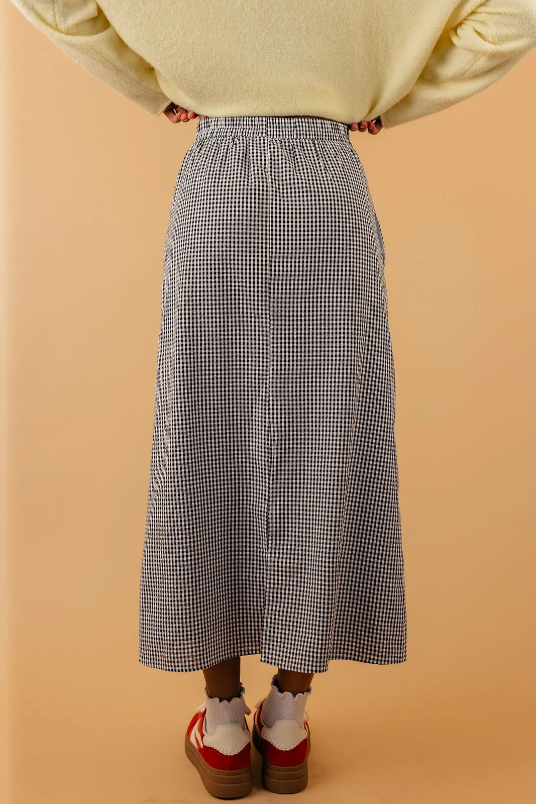 For The Better Gingham Skirt
