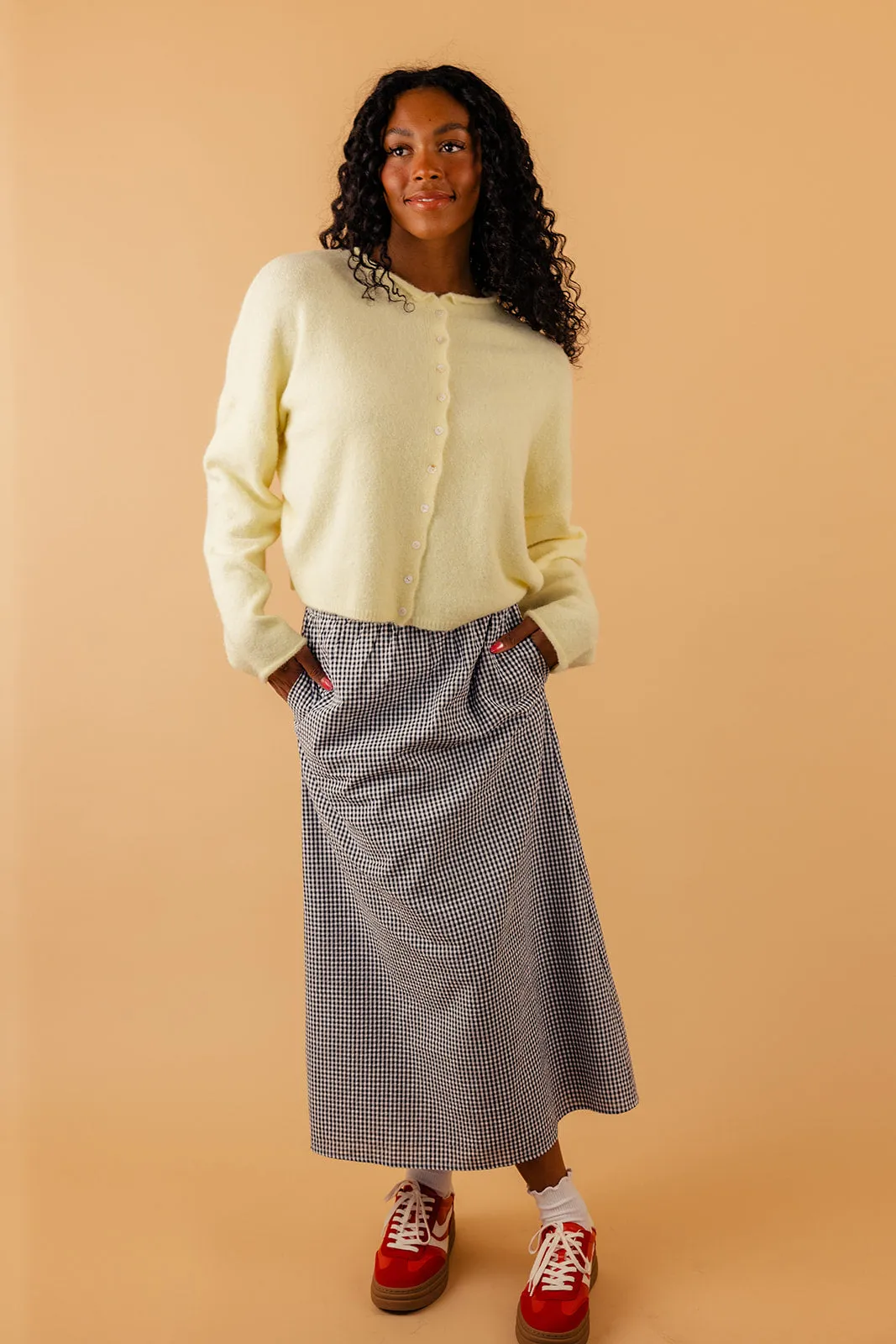 For The Better Gingham Skirt