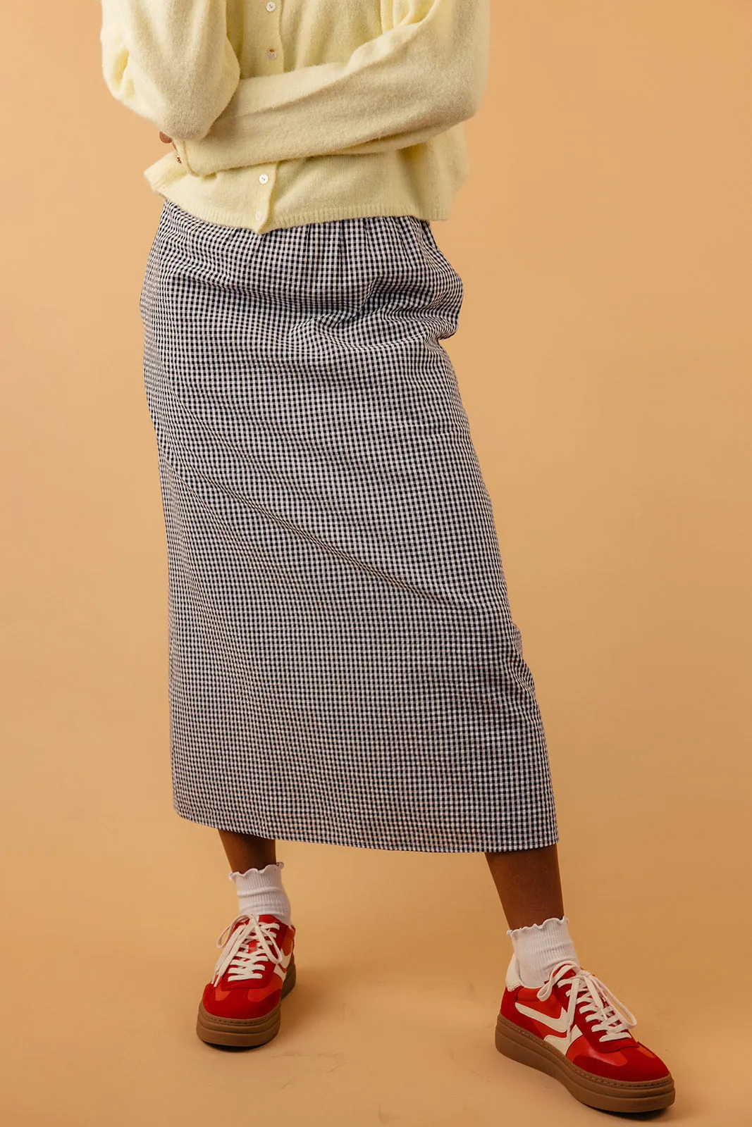 For The Better Gingham Skirt