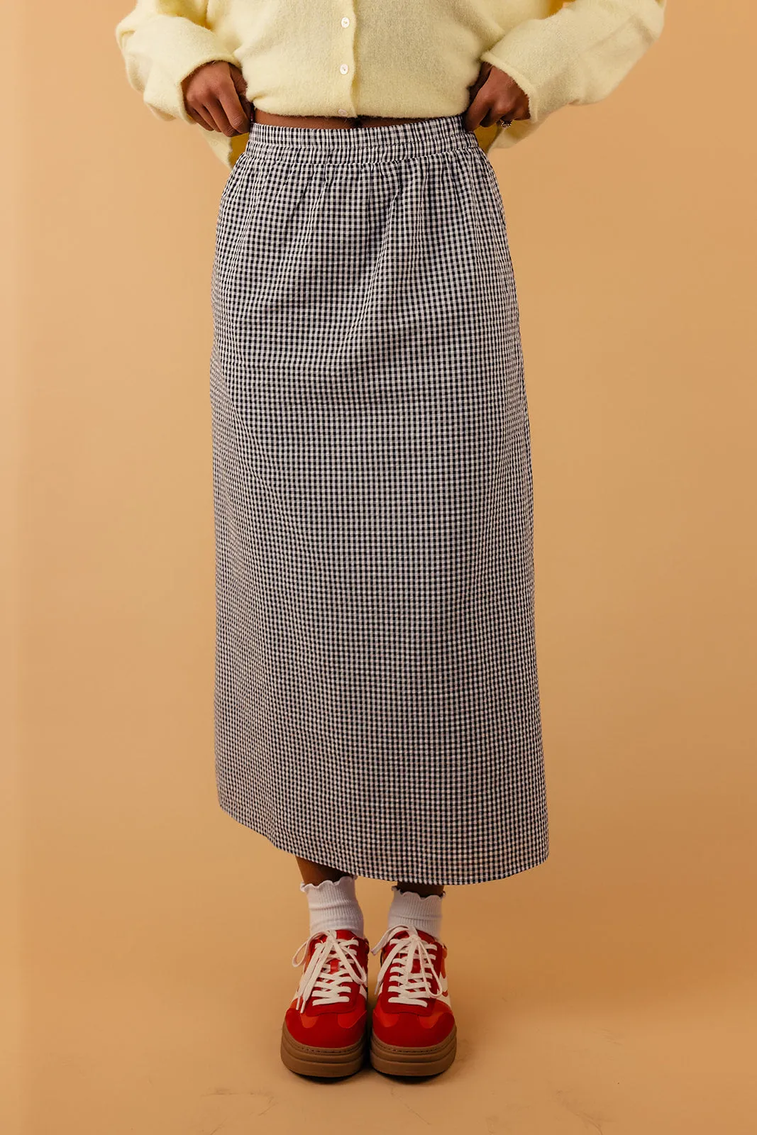 For The Better Gingham Skirt