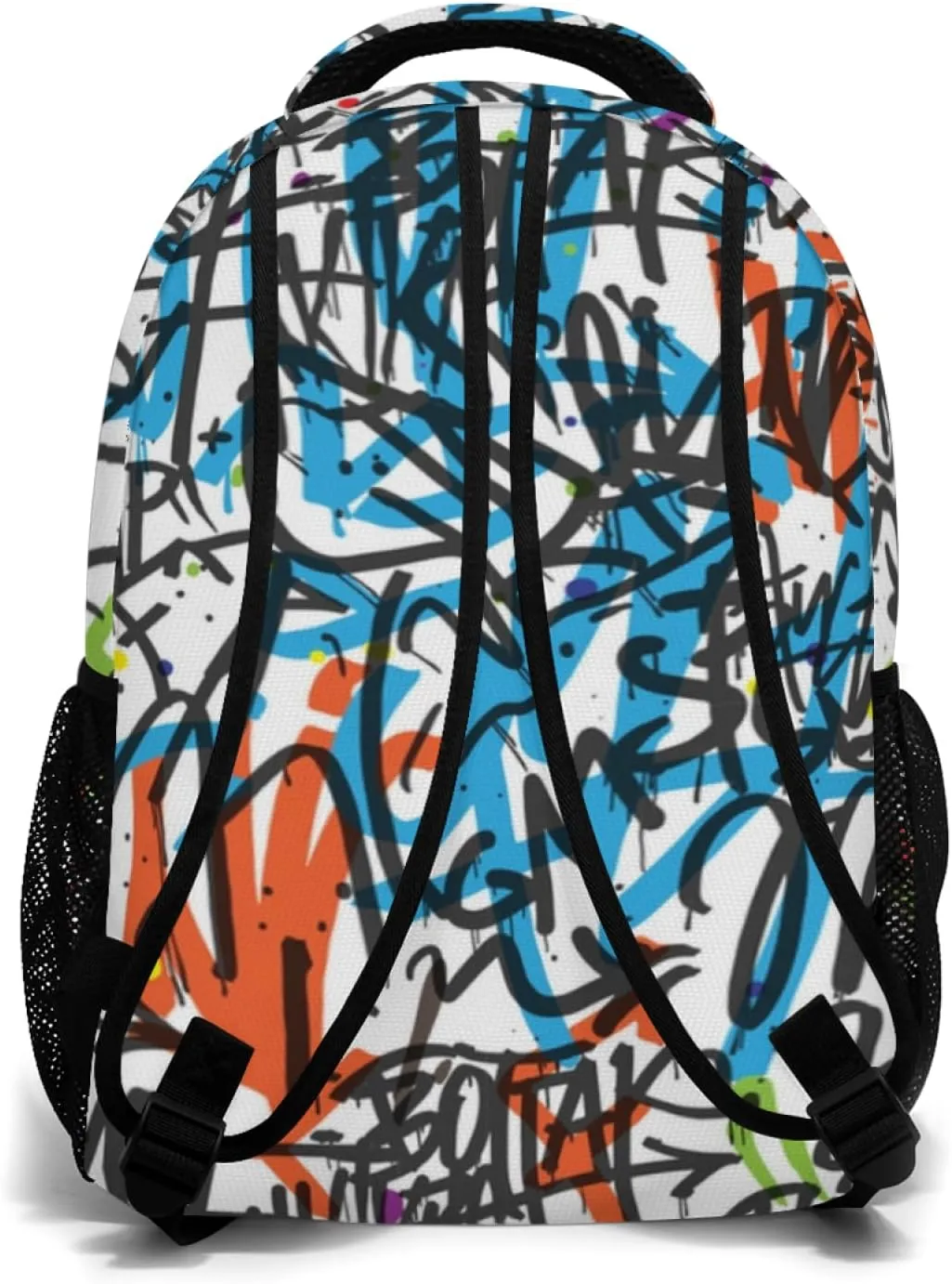 Funny Graffiti Art Backpack, Laptop Backpack with Multiple Pockets for Adult Hiking Travel Work 17 Inch
