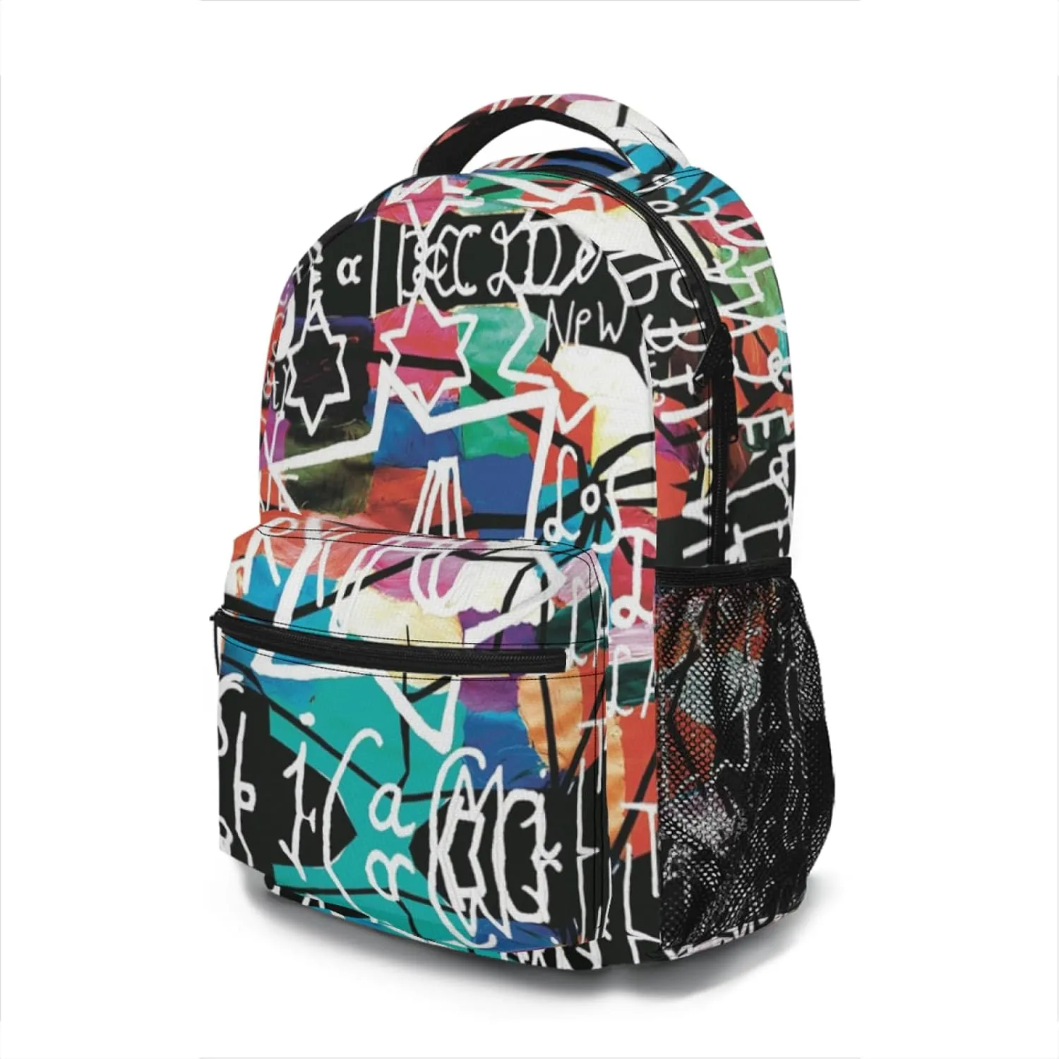 Funny Graffiti Art Backpack, Laptop Backpack with Multiple Pockets for Adult Hiking Travel Work 17 Inch