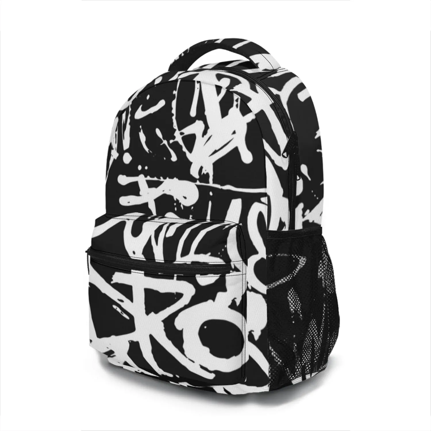 Funny Graffiti Art Backpack, Laptop Backpack with Multiple Pockets for Adult Hiking Travel Work 17 Inch