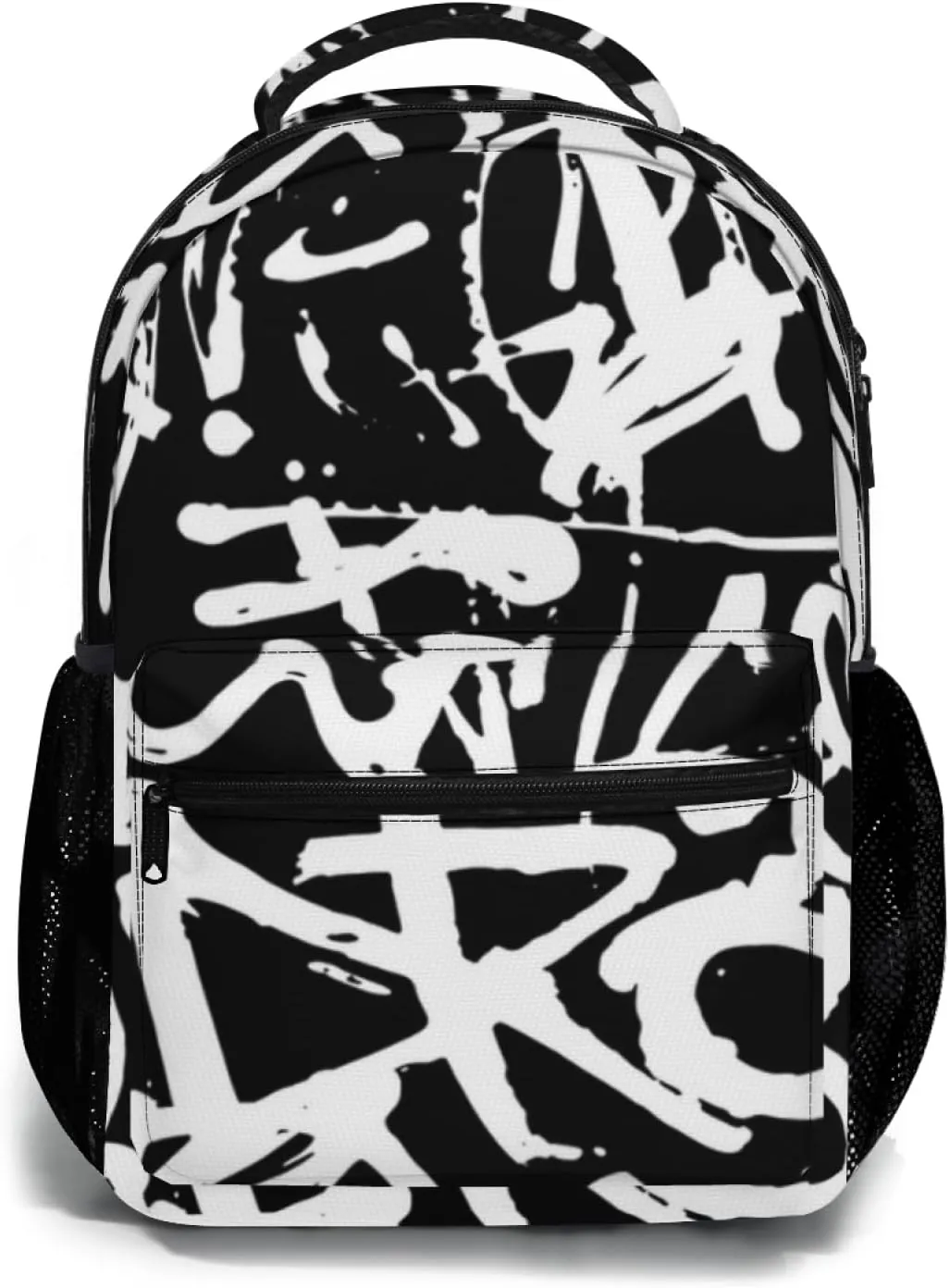 Funny Graffiti Art Backpack, Laptop Backpack with Multiple Pockets for Adult Hiking Travel Work 17 Inch