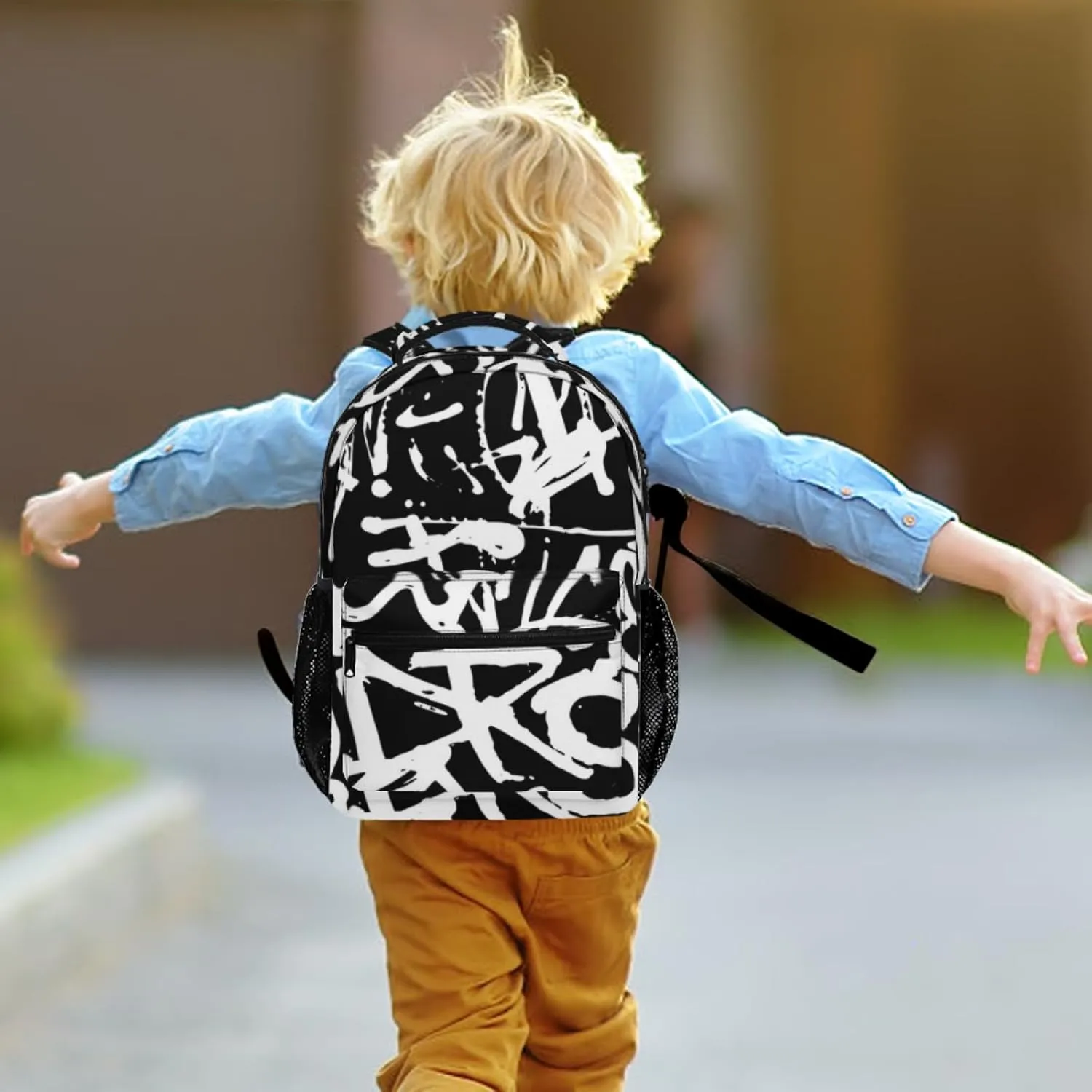 Funny Graffiti Art Backpack, Laptop Backpack with Multiple Pockets for Adult Hiking Travel Work 17 Inch