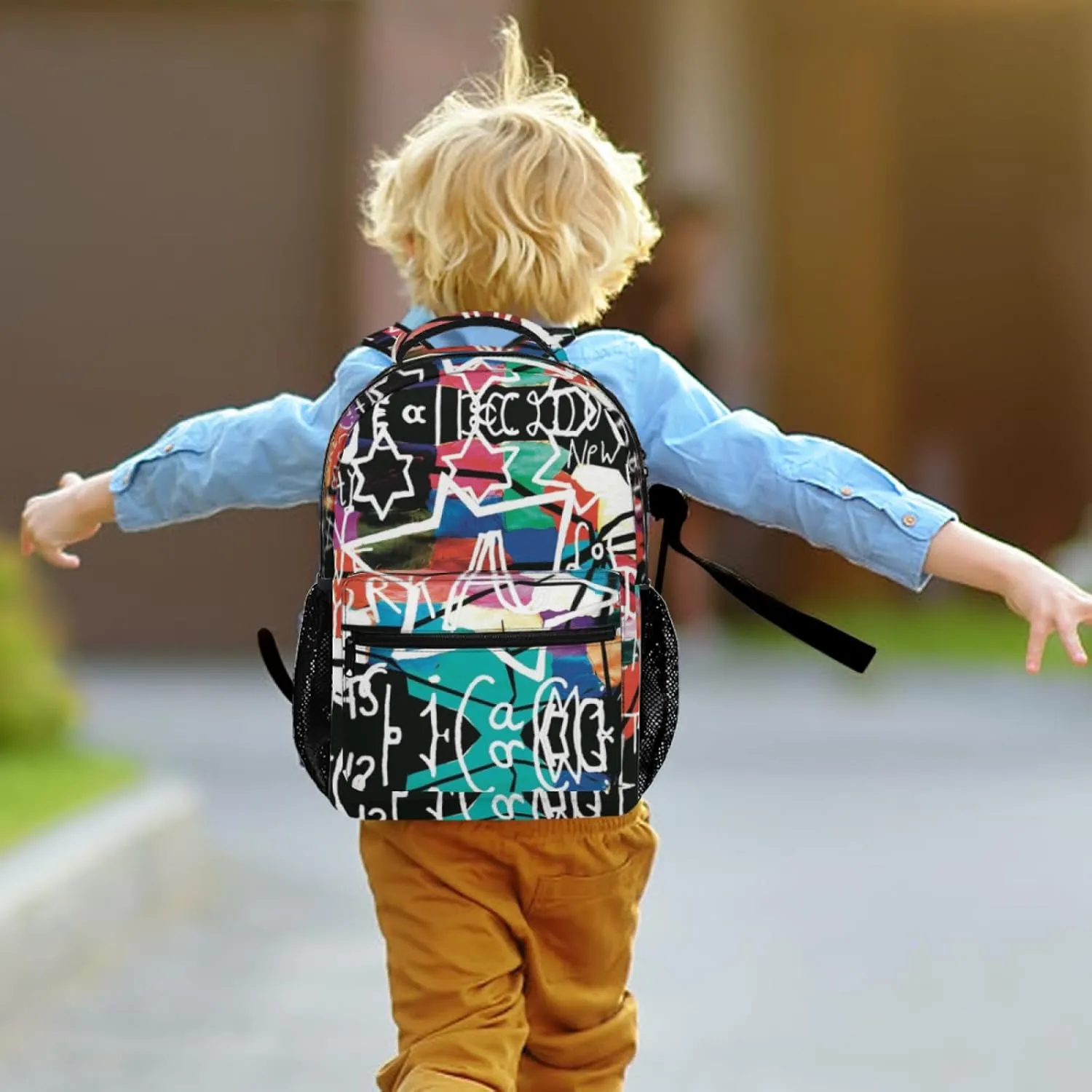 Funny Graffiti Art Backpack, Laptop Backpack with Multiple Pockets for Adult Hiking Travel Work 17 Inch