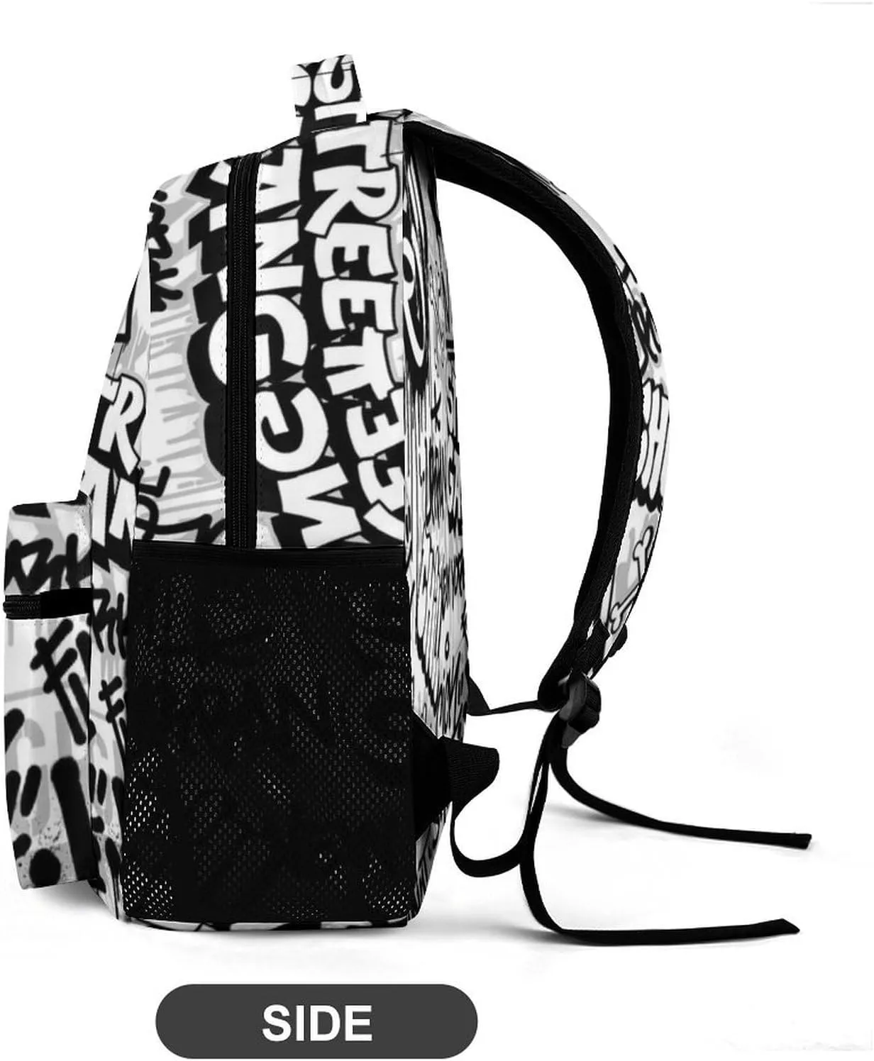 Funny Graffiti Art Backpack, School Backpack Laptop Backpack with Multiple Pockets for Kids Adult