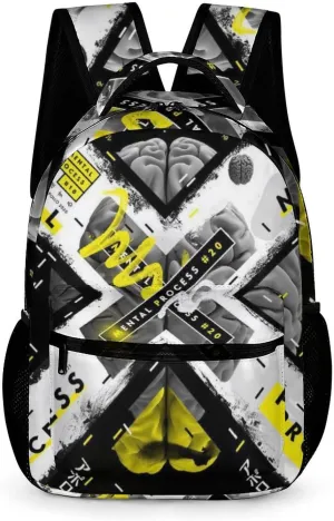 Funny Graffiti Art Backpack, School Backpack Laptop Backpack with Multiple Pockets for Kids Adult