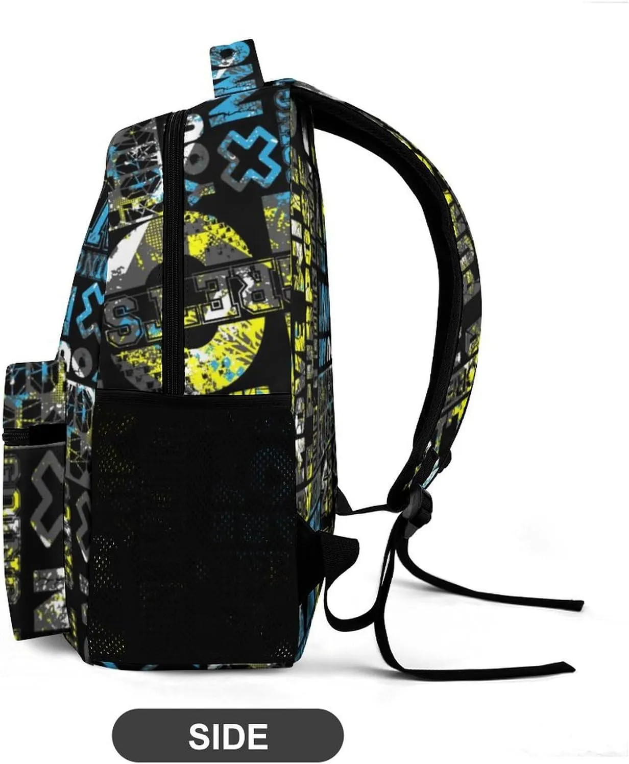 Funny Graffiti Art Backpack, School Backpack Laptop Backpack with Multiple Pockets for Kids Adult