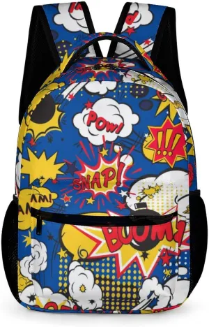 Funny Graffiti Art Backpack, School Backpack Laptop Backpack with Multiple Pockets for Kids Adult