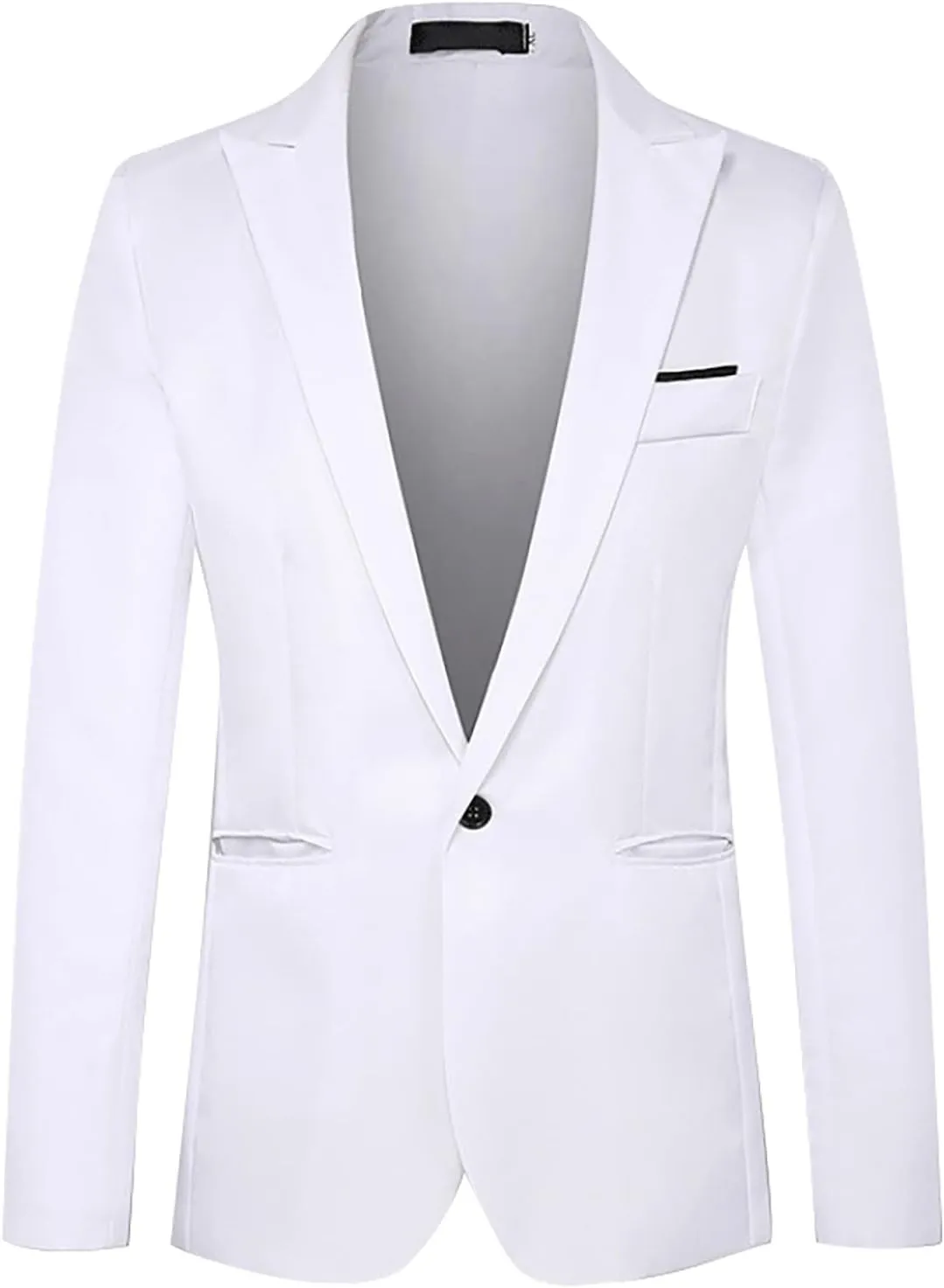 Fxbar Mens Slim Fit Suit Casual Single Fashion One Button Lapel Solid Suit Jacket Tuxedo Business Suit Jacket