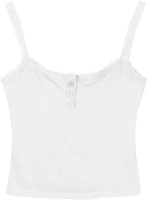 Girls Lace Trim Camisole Crop Top Sleeveless Built-in Bra Teen Bralette Slim Fit Cami Tops for Women Girls