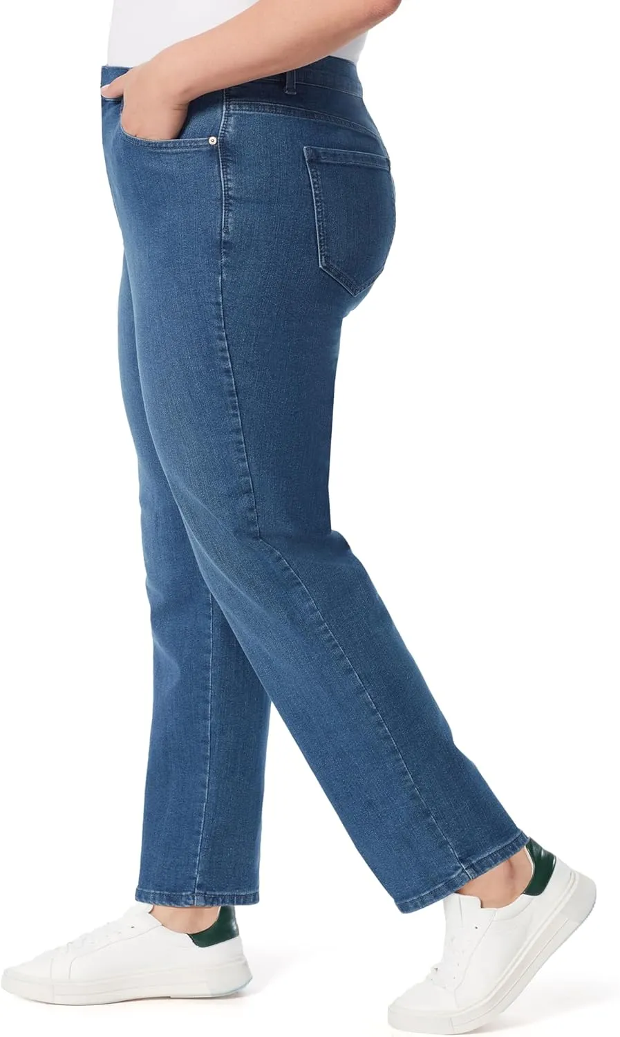 Gloria Vanderbilt Women's Amanda Classic High Rise Tapered Jean Plus Size