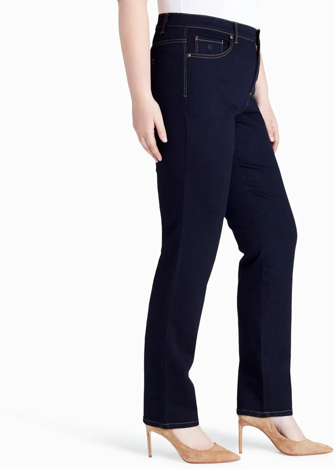 Gloria Vanderbilt Women's Amanda Classic High Rise Tapered Jean Plus Size