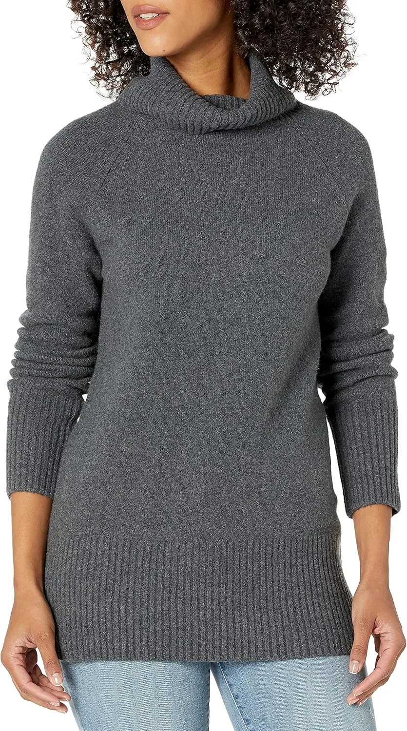 Goodthreads Women's Boucle Turtleneck Sweater