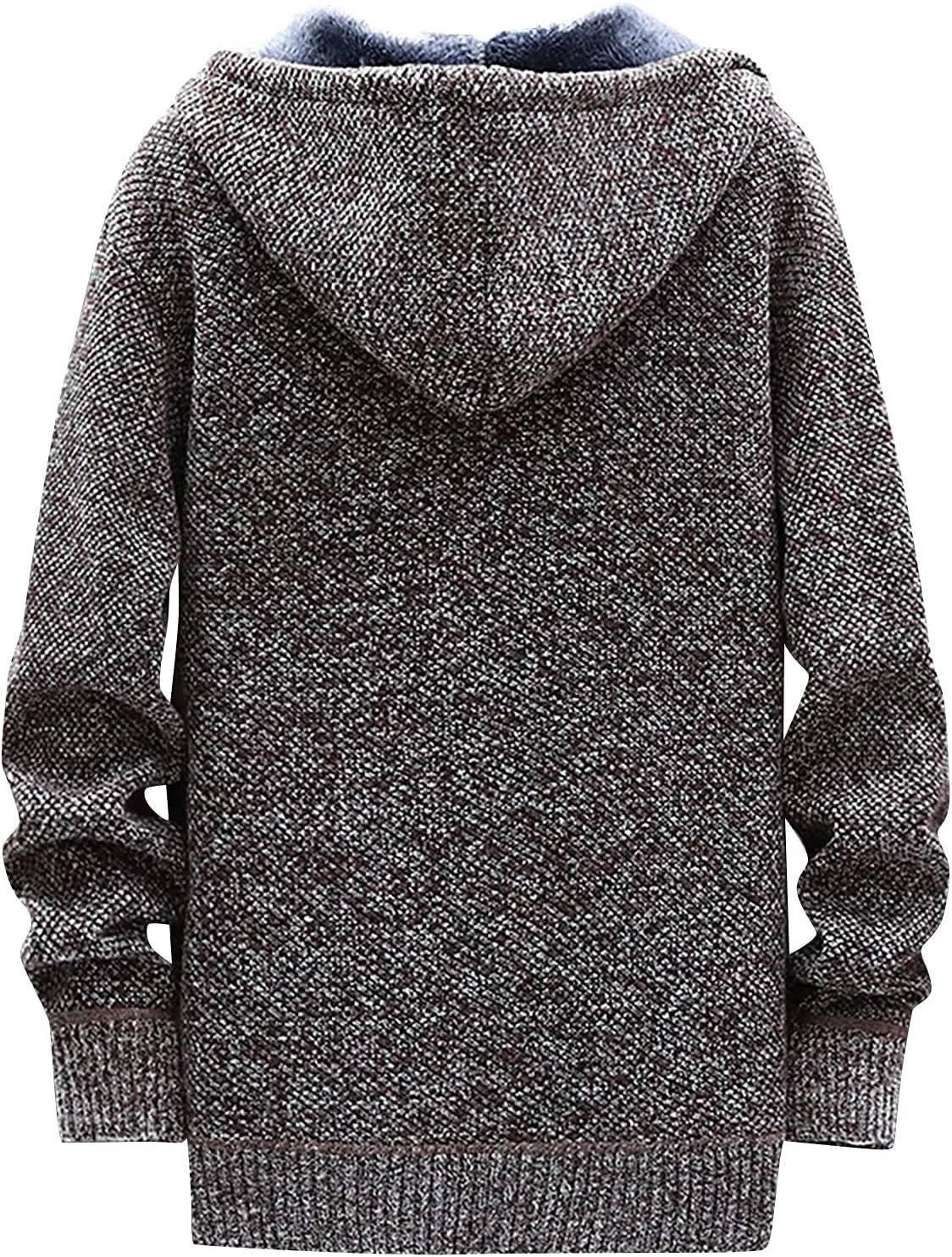 Graphic Hoodies for Men Fall and Winter Casual Sweater Jacket Warm Knit Sweater Hooded Hoodie