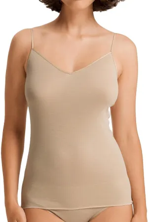 HANRO Women's Cotton Seamless Spaghetti Camisole