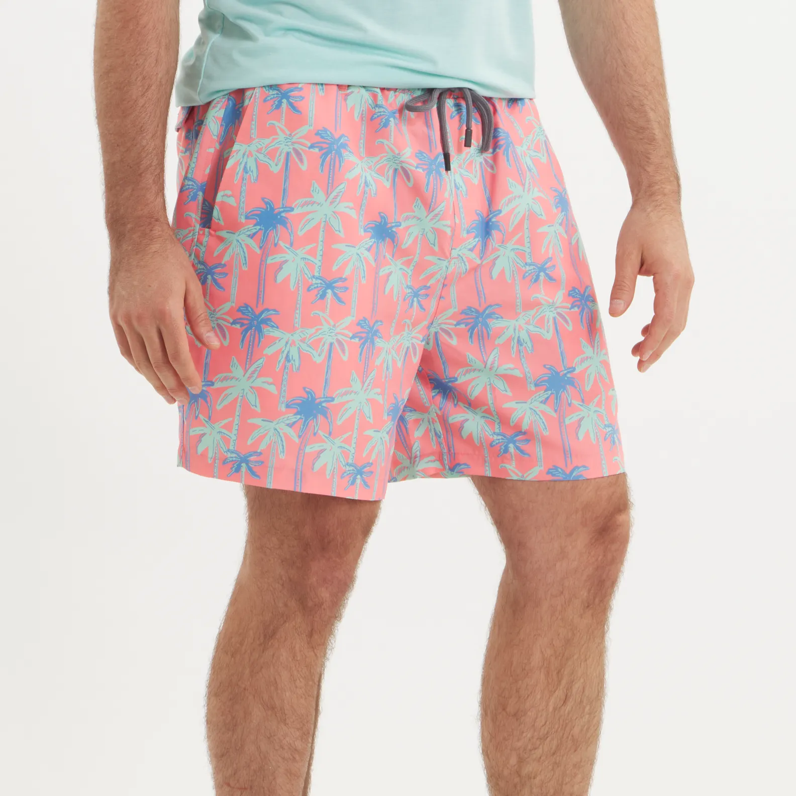 Harbor Swim Trunk - Neon Palms