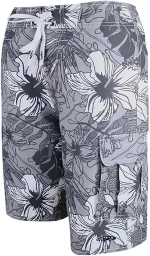 Hawaiian Microfiber, 4-Way Stretch and Stonewashed Boardshorts - Multiple Pockets
