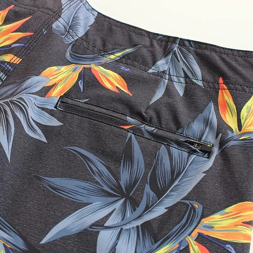 Hawaiian Microfiber, 4-Way Stretch and Stonewashed Boardshorts - Multiple Pockets