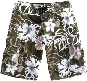 Hawaiian Microfiber, 4-Way Stretch and Stonewashed Boardshorts - Multiple Pockets