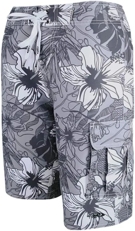 Hawaiian Microfiber, 4-Way Stretch and Stonewashed Boardshorts - Multiple Pockets