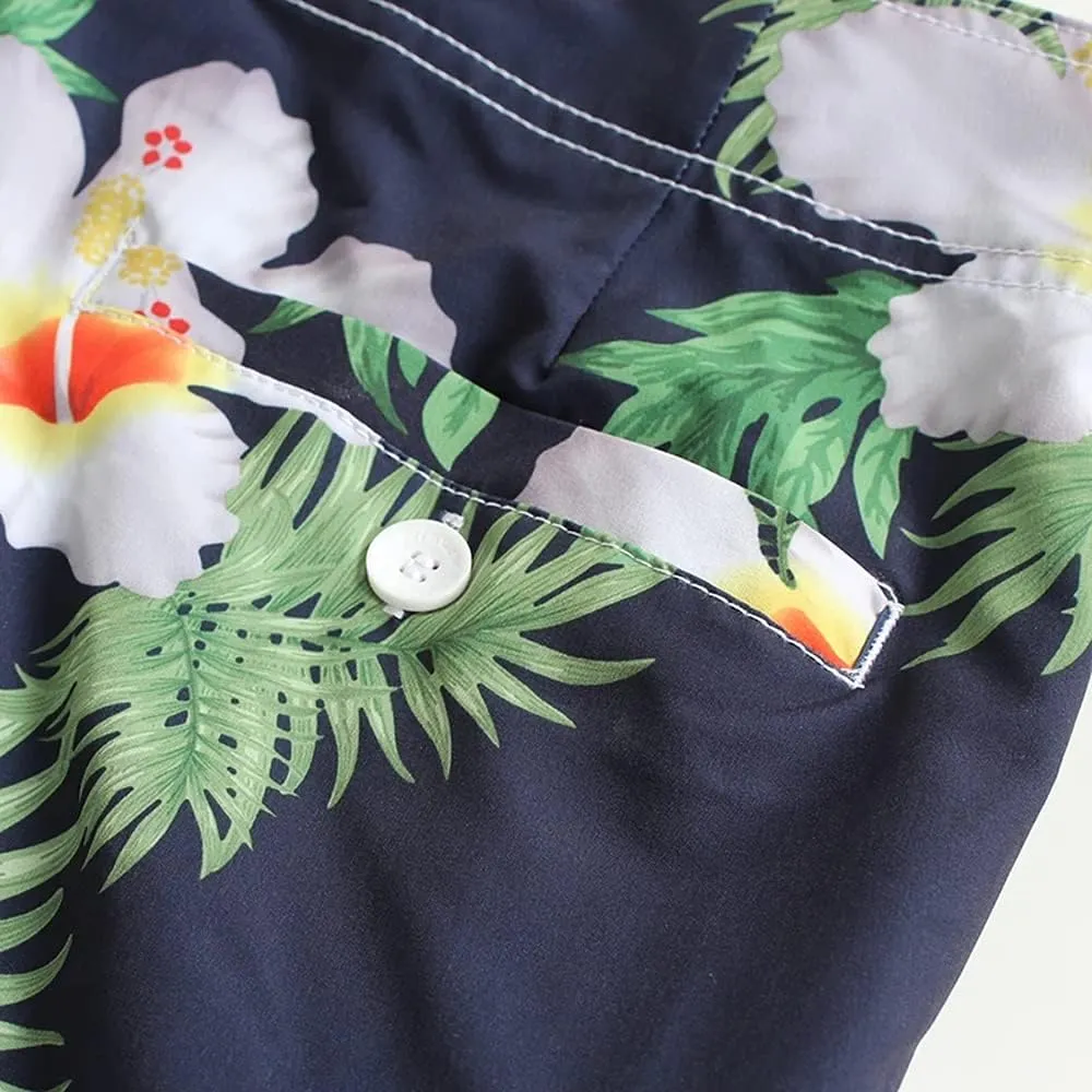 Hawaiian Microfiber, 4-Way Stretch and Stonewashed Boardshorts - Multiple Pockets
