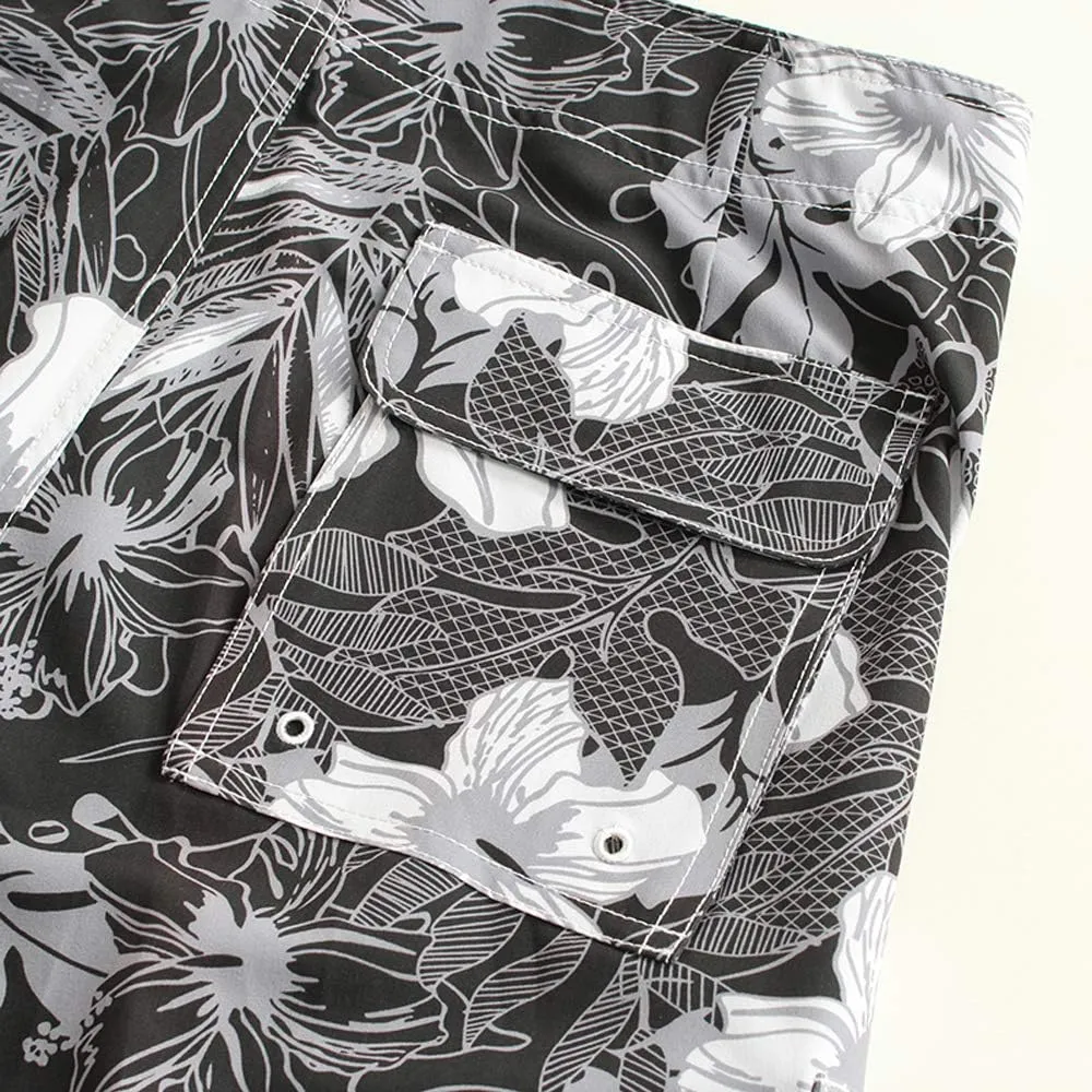 Hawaiian Microfiber, 4-Way Stretch and Stonewashed Boardshorts - Multiple Pockets