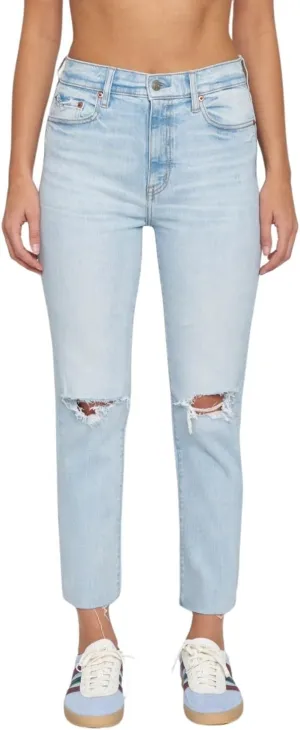 High Rise Slim Straight Daily Driver in Inked by Daze Denim
