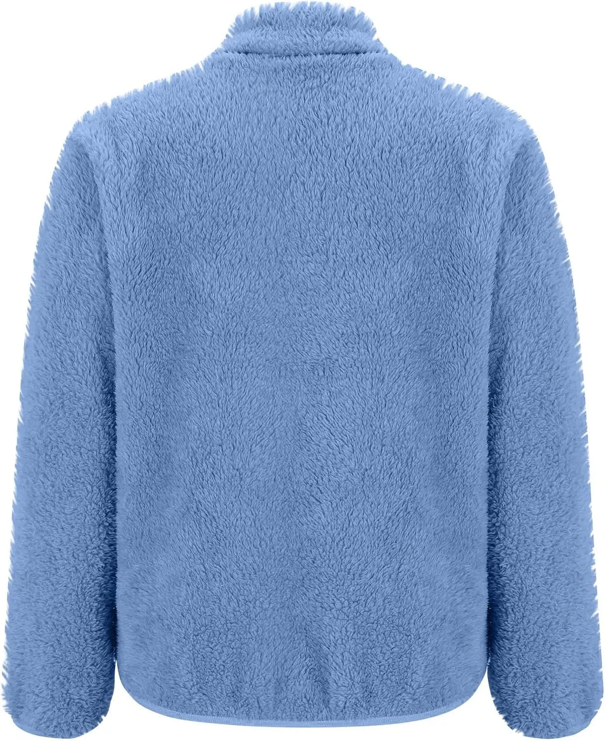 Hoodies for Women Zip Up Comfy Warm Plus Size Teddy Jackets with Pockets Lightweight Fleece Fall Winter Coats
