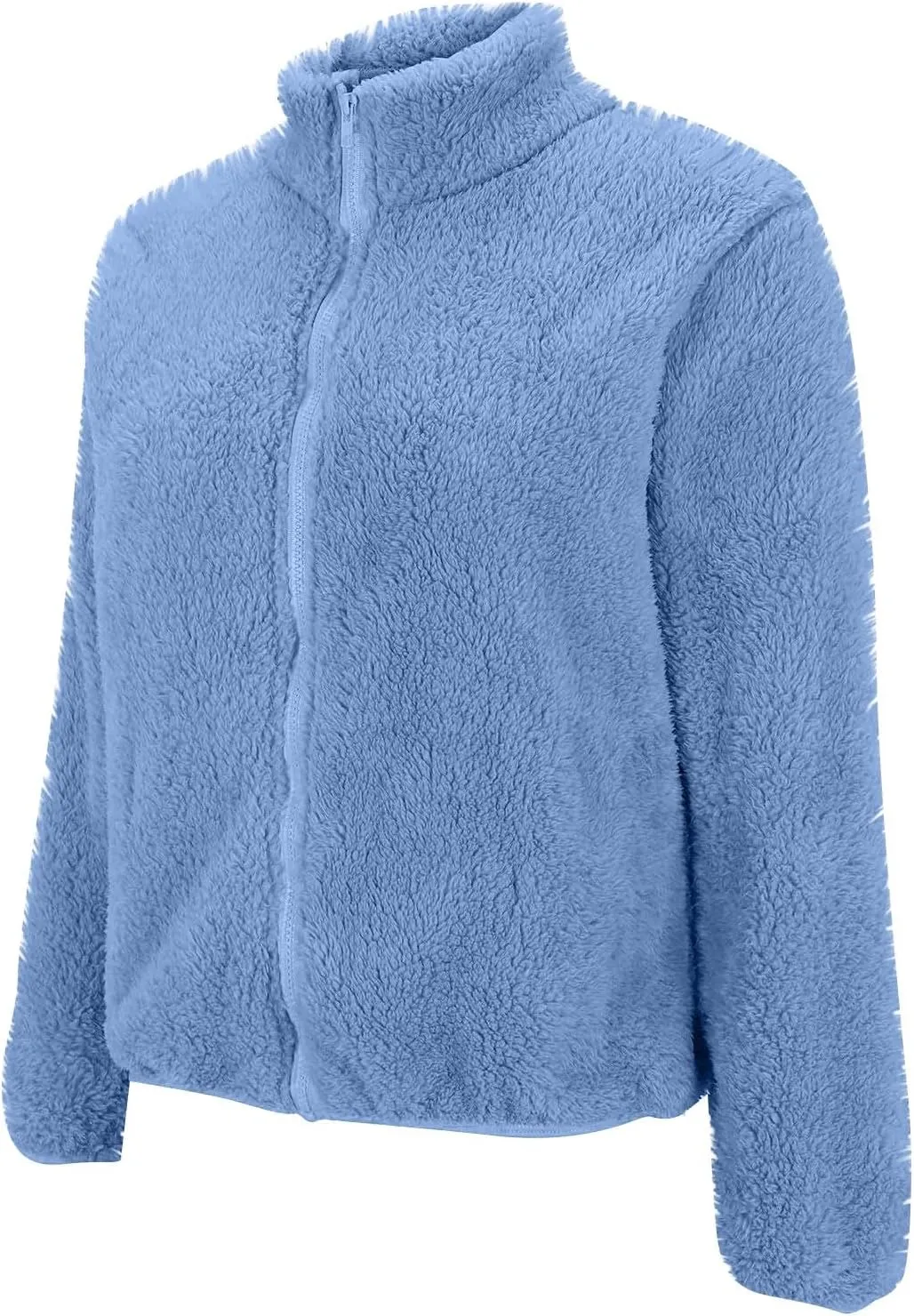 Hoodies for Women Zip Up Comfy Warm Plus Size Teddy Jackets with Pockets Lightweight Fleece Fall Winter Coats